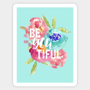 beYOUtiful Floral Sticker